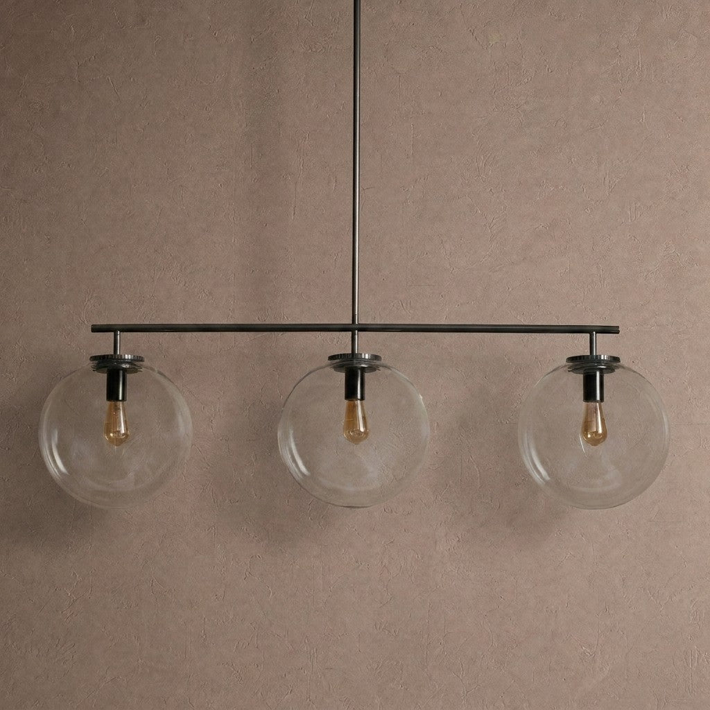 Wescott Linear Globe Chandelier - BlackClearcasivra