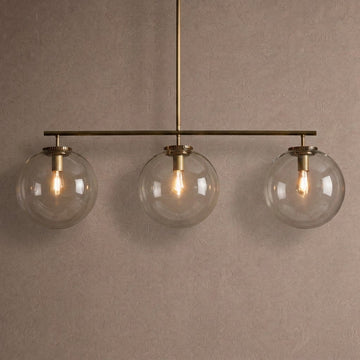Wescott Linear Globe Chandelier - BrassClearcasivra