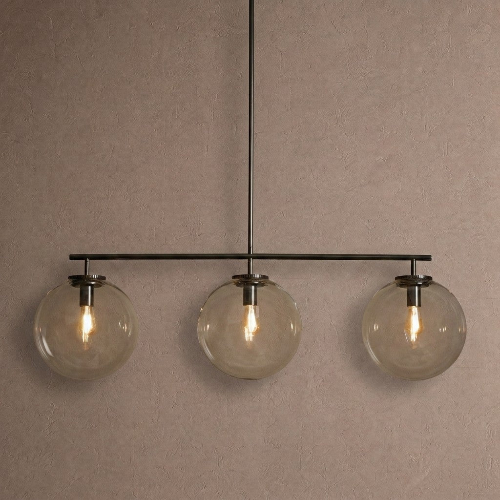 Wescott Linear Globe Chandelier - BlackClearcasivra