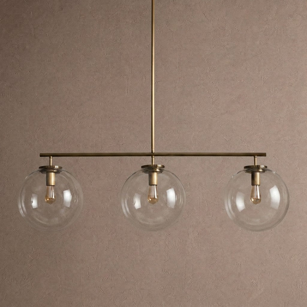 Wescott Linear Globe Chandelier - BrassClearcasivra