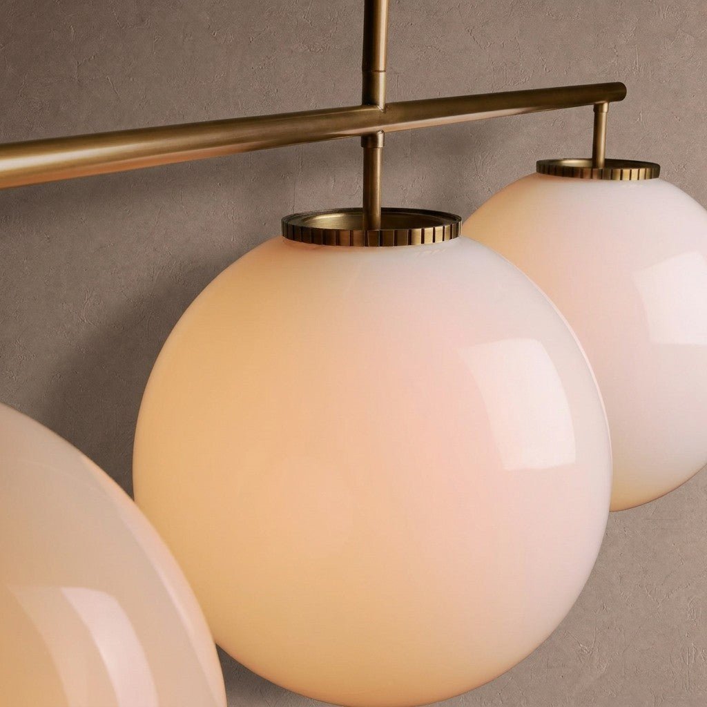 Wescott Linear Globe Chandelier - BrassMilkcasivra