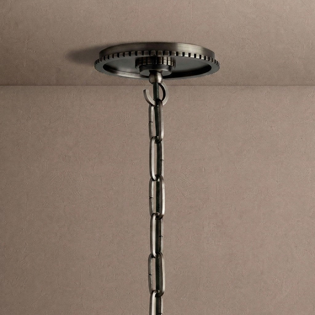 Wescotte Globe Pendant with Chain - BRASSMILKLARGEcasivra
