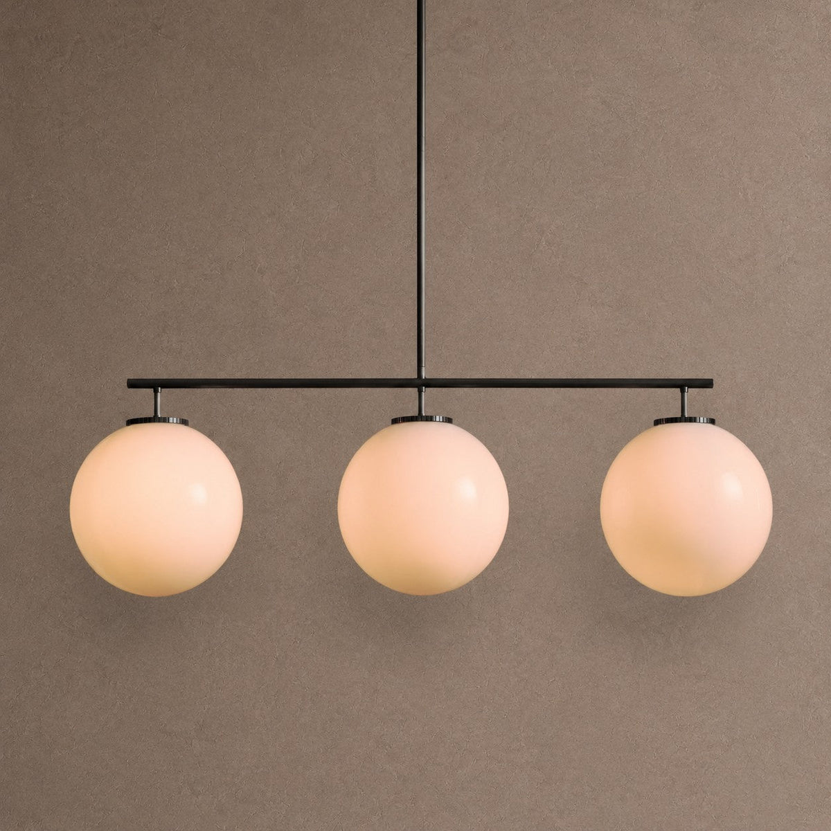 Westport Linear Globe Chandelier - BlackMilkcasivra