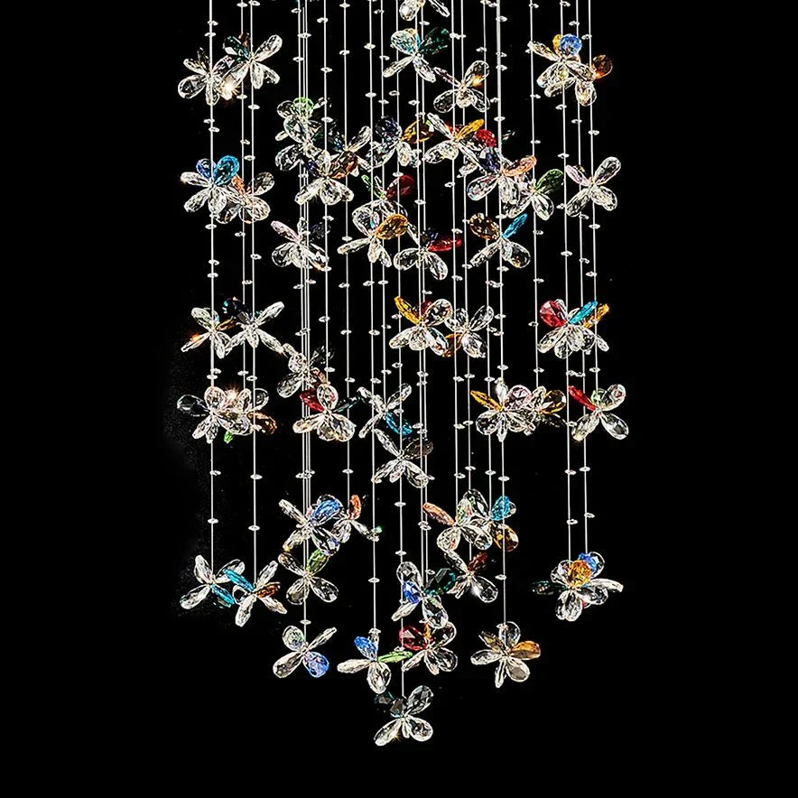 Wings of Color 25 1/2"W Multi-Color K9 Crystals Chandelier
