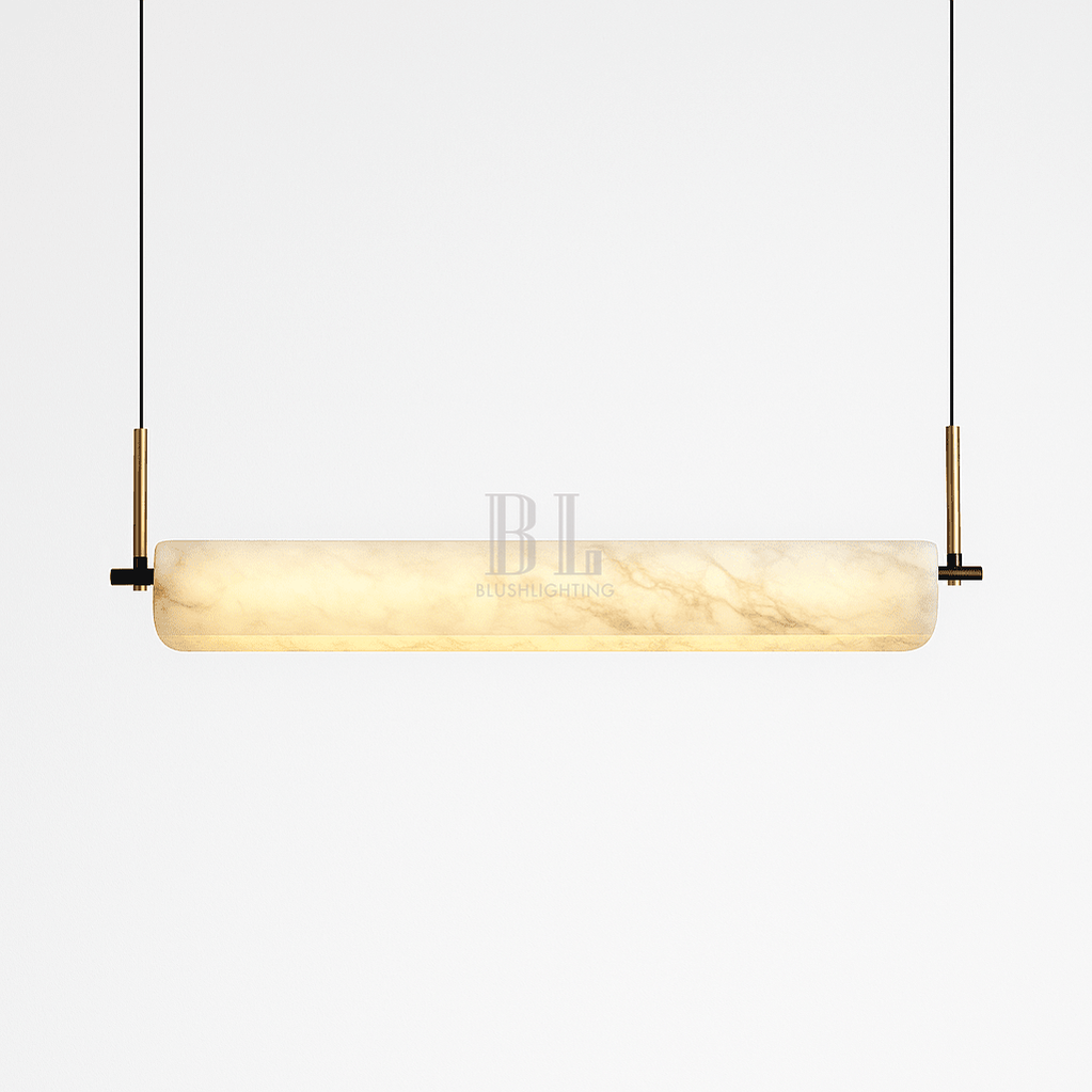 Zazu Alabaster Chandelier - D23.6"(60cm)Trichromatic (No Remote 3000K/4000K/6000K)casivra