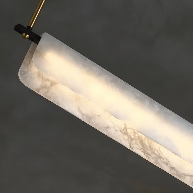 Zazu Alabaster Chandelier - D23.6"(60cm)Trichromatic (No Remote 3000K/4000K/6000K)casivra