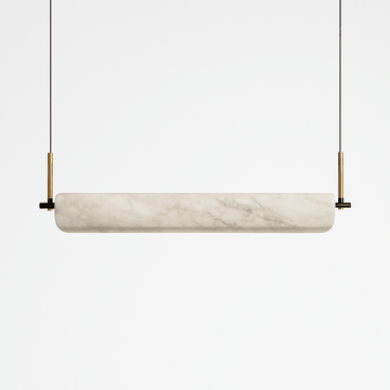 Zazu Alabaster Chandelier - D23.6"(60cm)Trichromatic (No Remote 3000K/4000K/6000K)casivra